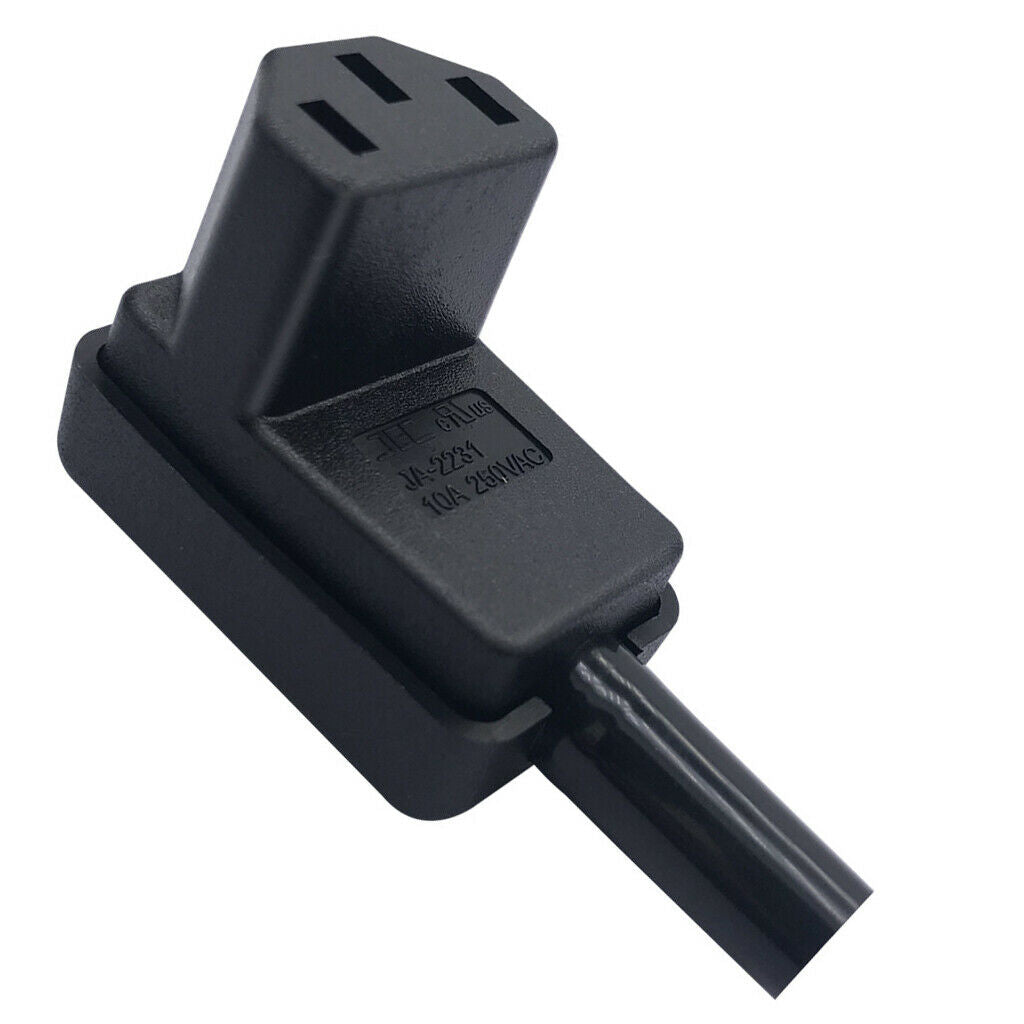2Pcs C13 Power Plug 90 Degree Right Angle IEC 320 C13 Female Wire Adapter