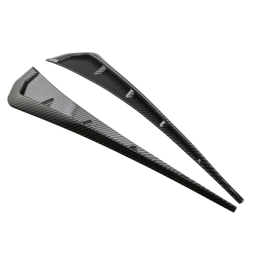 1 Pair Black Carbon Front  Side