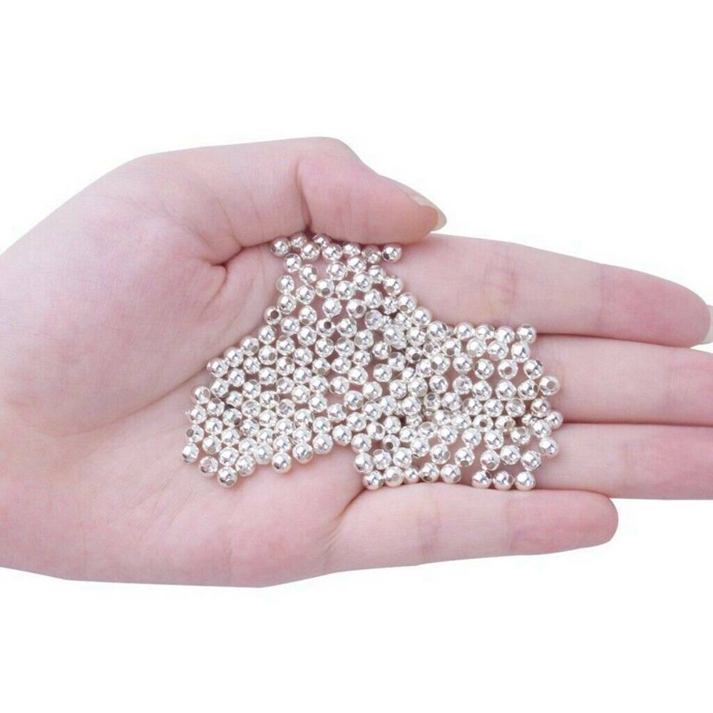 100PCS Round Ball-Beads DIY 1mm Spacer Beads Jewelry Making Finding Wholesale