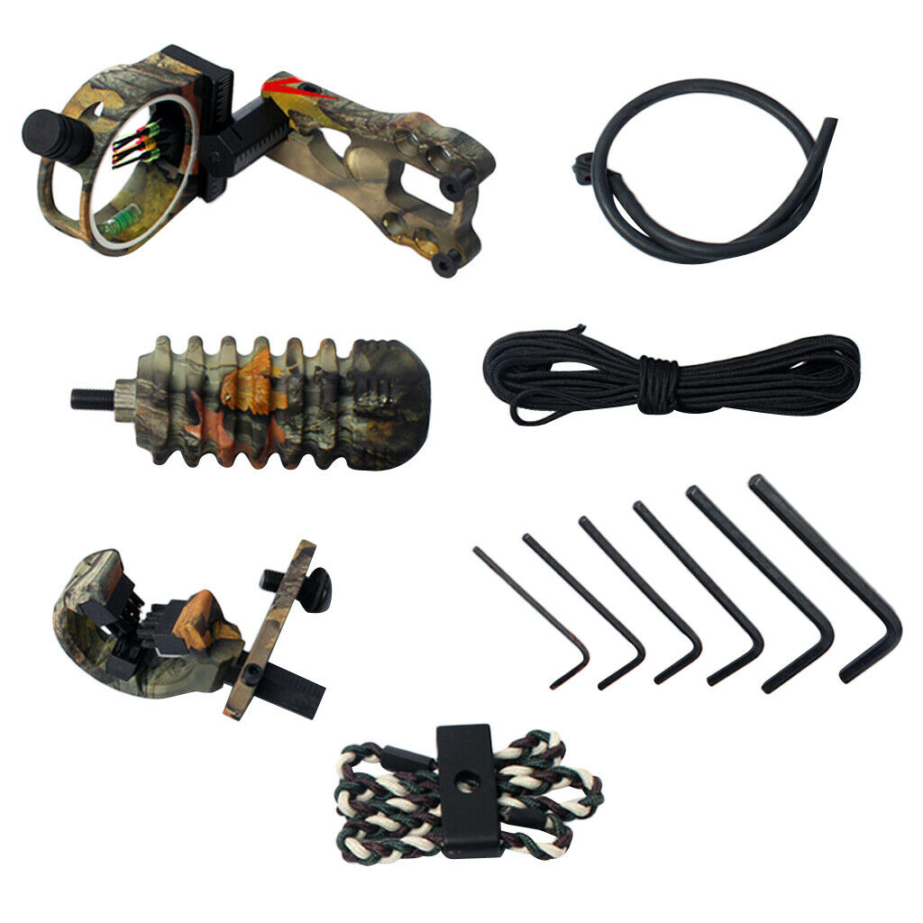 Archery Accessory 5-pin Bow/ Peep Sight, Arrow Rest, Stabilizer, Bow Sling