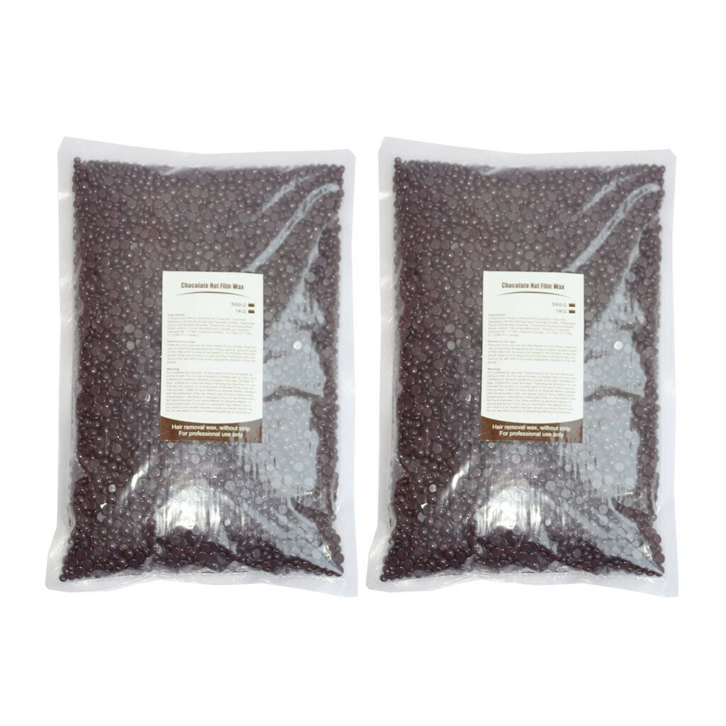 2Bags Hard Wax Beans Hair Removals Bikini Depilatory No Strip Pellets 1kg