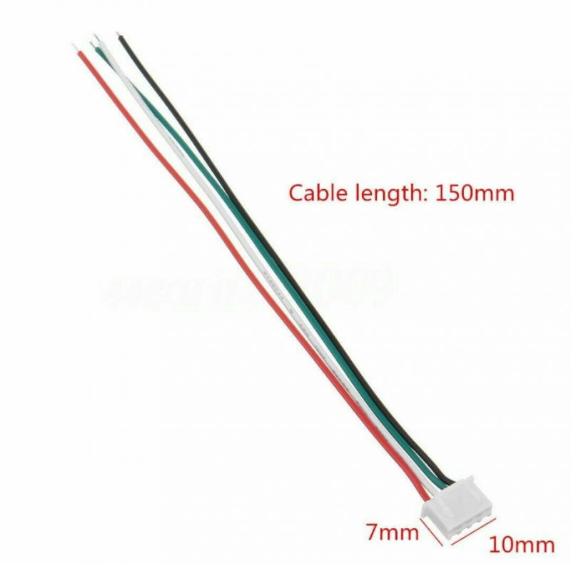 10sets Micro JST XH 2.54mm 4-Pin Housing Male Female Connector Plug With Wires