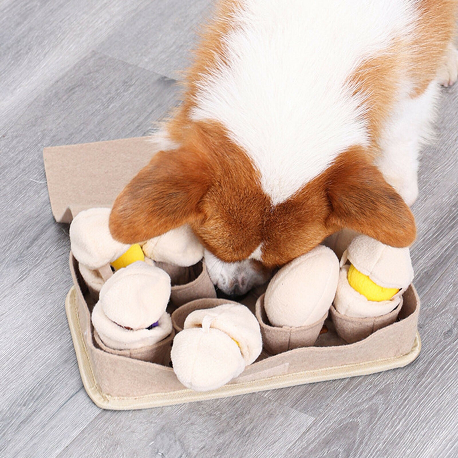 Pet Dog Snuffle Box Puppies Training Feeding Foraging Skill & Stress Release