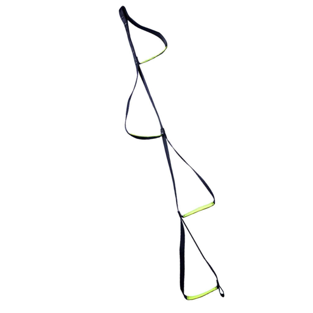 4 Step Rope Riser Ladder Belt Strap Climbing Mountaineering Safety Equipment