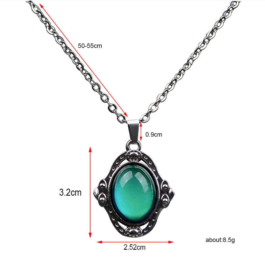 2 pieces necklace pendant women fashion jewelry color changing necklace