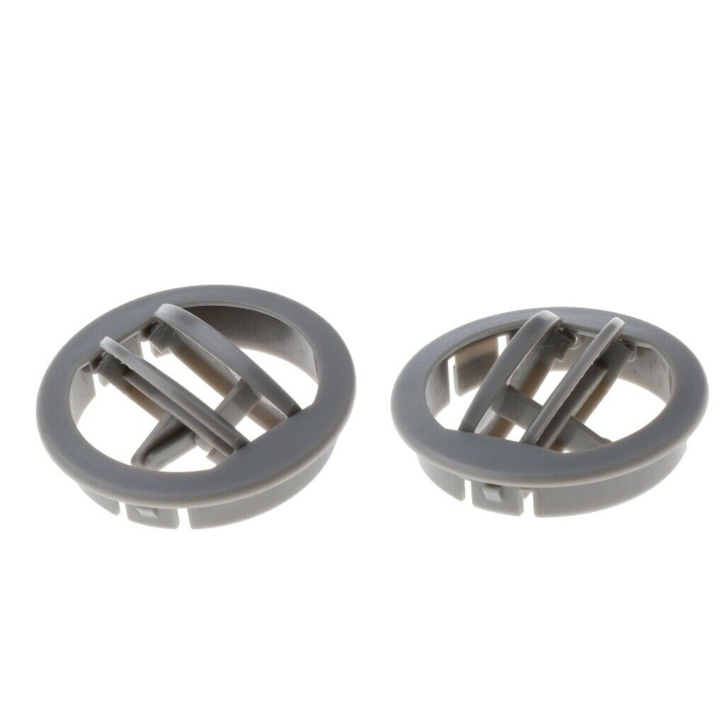 2 lot Car RV ATV Round Roof Side Exhaust A/C Vent Air Gray ABS Plastic