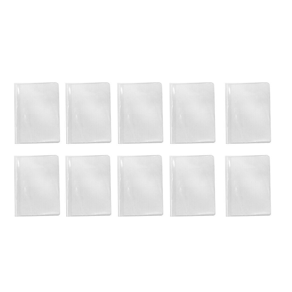 10x Clear Plastic Passport Holders Credit Card Cover Protector Bag Organizer