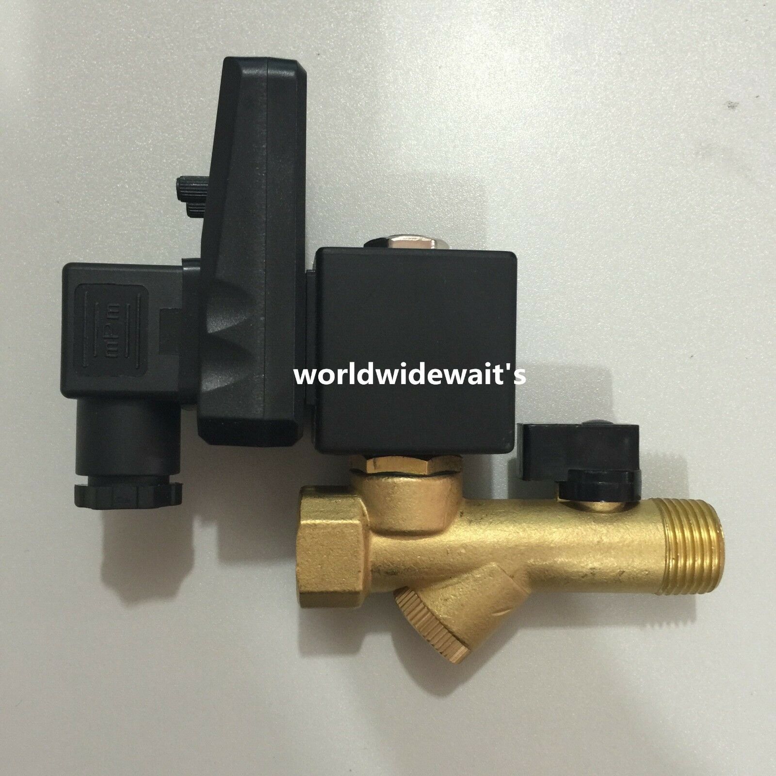 New Compressor Auto Condensate Drain Timer Solenoid Valve AC 220-230V 1/2"