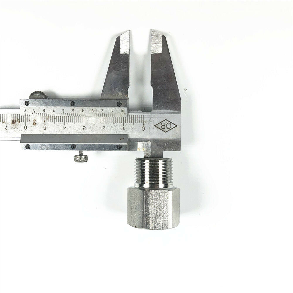 304 Stainless Steel M20x1.5mm Male to 1/2" Female NPT Thread Adapter Coupler