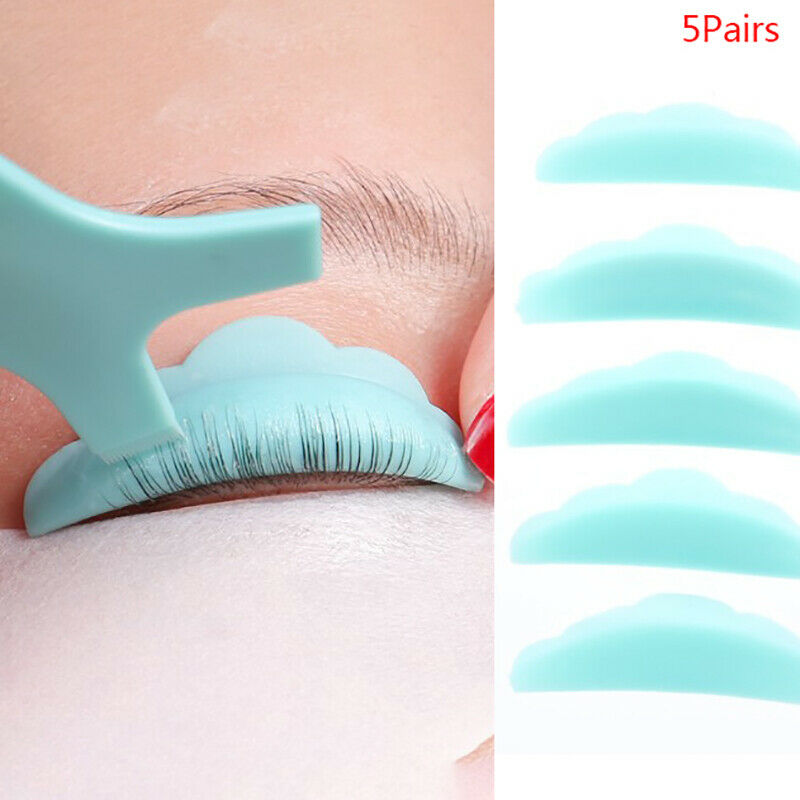 5Pairs  Eyelash Perming Pad Silicone Curler Rods Lashes Lift Shield Tool PatBDA