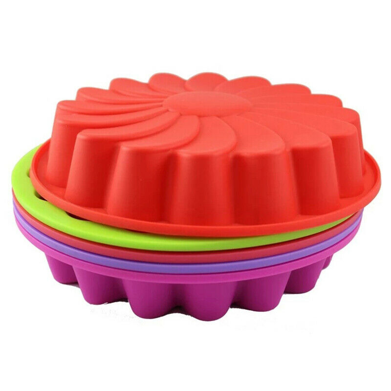 Silicone Cake Mold Single Flower DIY Baking Cake Pan Sun Flower Jelly M xJSJCA