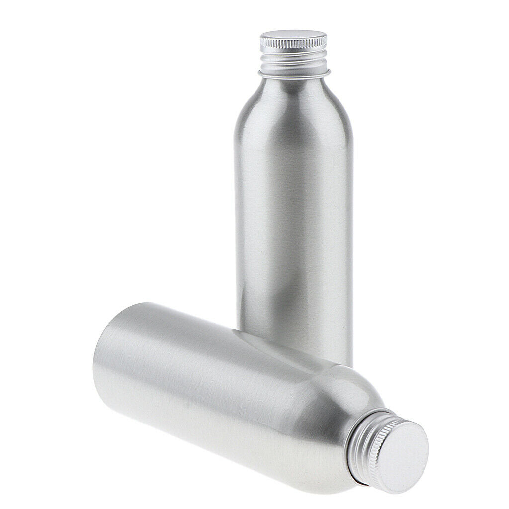 4x Empty Aluminum Bottle Cosmetic Storage Container Travel Bottle 150 120ml
