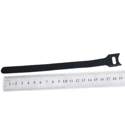 4x 10 pcs 8 inch Hook Loop Fastening Cable Cord Ties Wire Cords Reusable