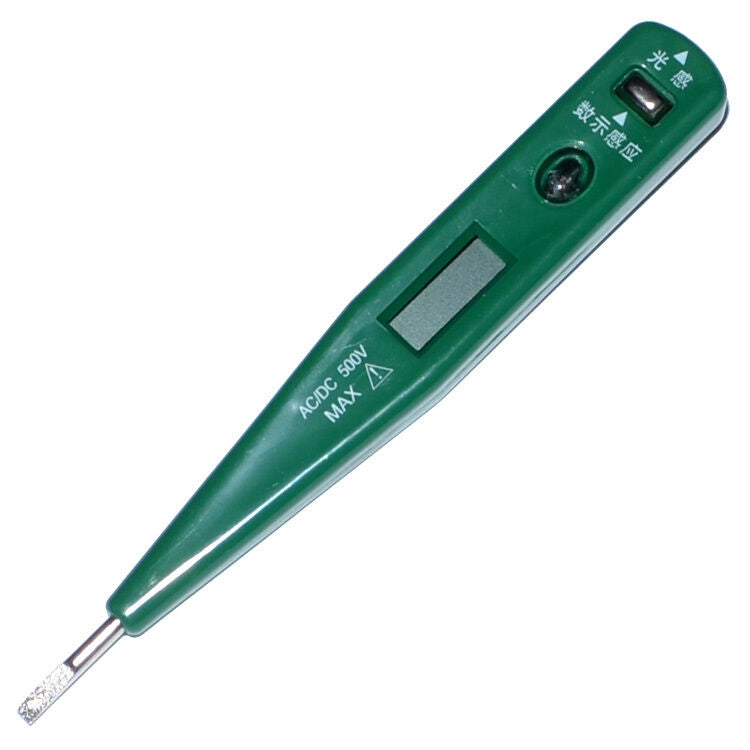 Digital Voltage Detector Pen+Light Indicator AC/DC 500V Electric Test Pencil