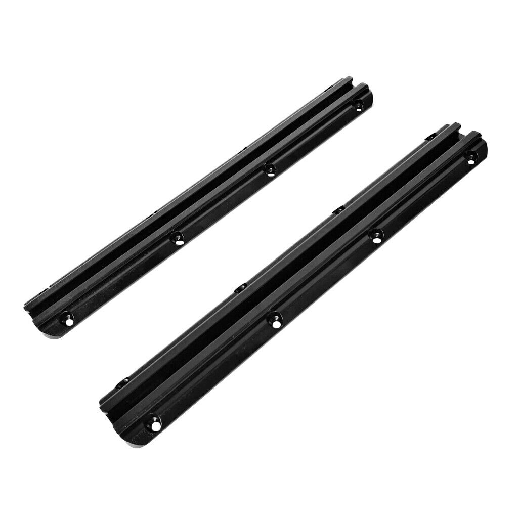 2pcs 12" Long Kayak Aluminum Slide Track Rails Accessories For Kayak Canoe