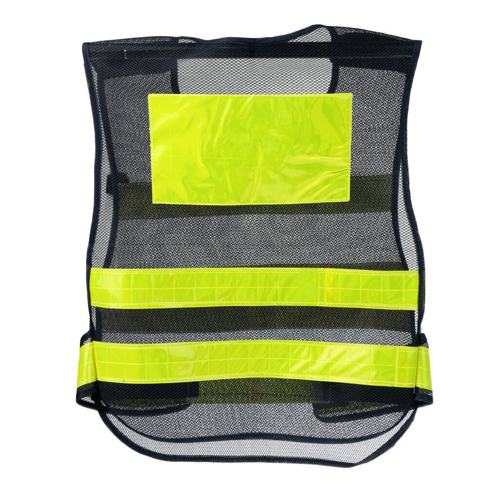 High Visibility Safety Vest Security Vest with Lime Reflective Stripes