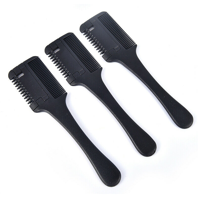Double Sides Hair Razor Comb Hair Cutting Thinning Trimmer with Blade CHBBAY KX