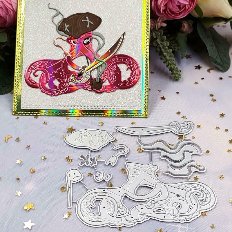 Pirate Metal Cutting Dies Stencil DIY Scrapbooking Album Paper Card Template