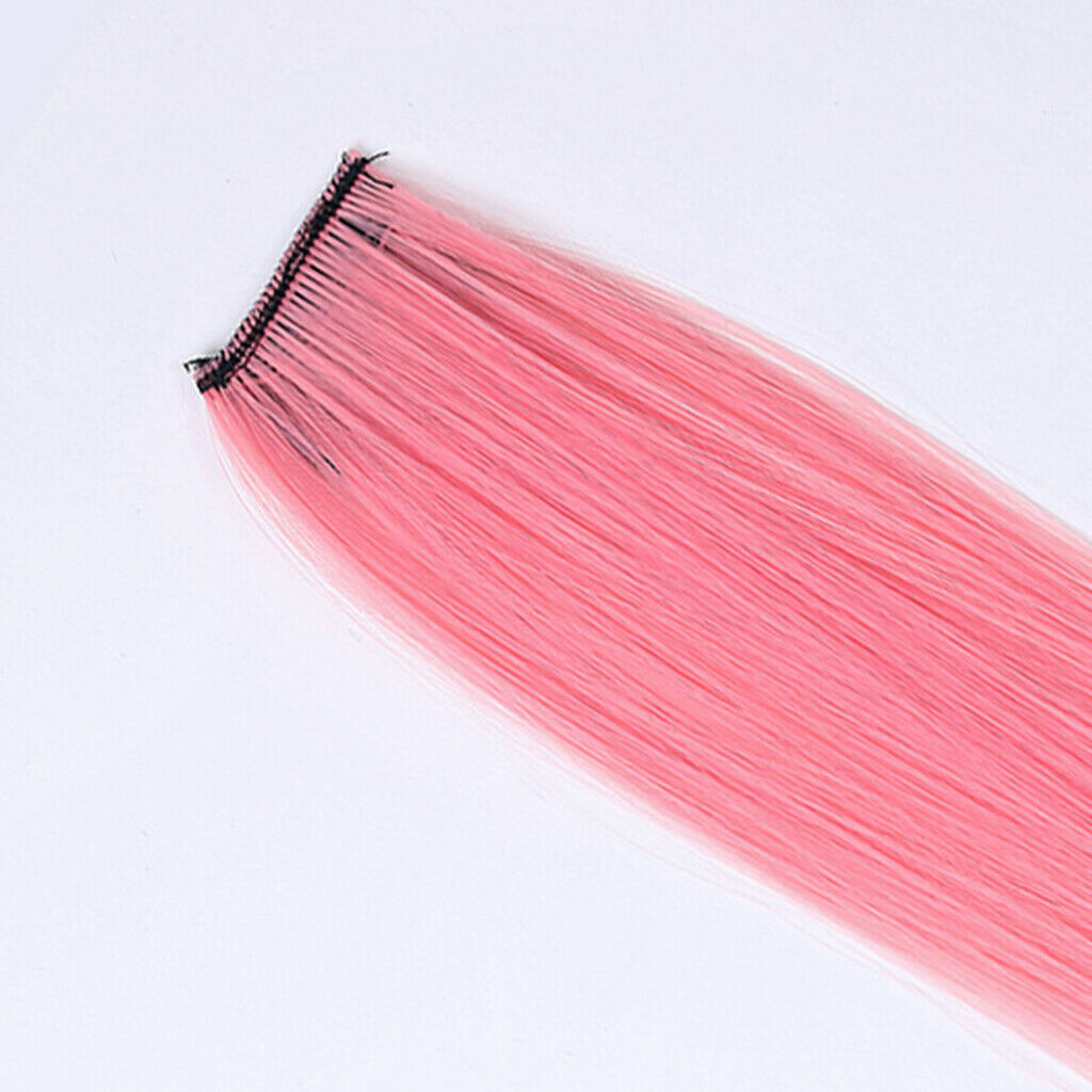 Colorful Hair Piece Synthetic Fiber Bleaching Dyeing Girls Kids Set I