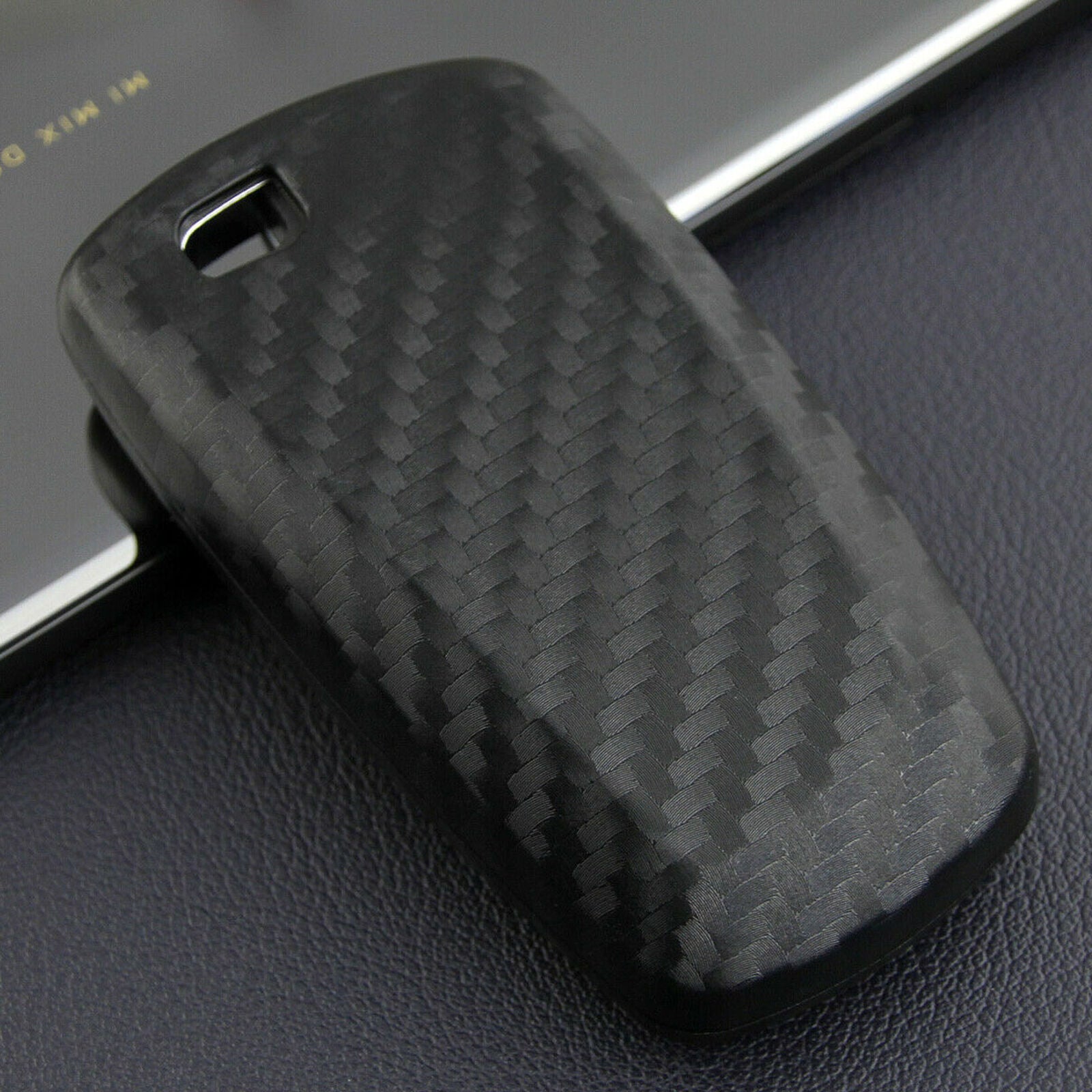 For BMW 1 2 3 4 5 6 7 Series X3 X4 Carbon Fiber Key Case Cover Fob Holder Shell