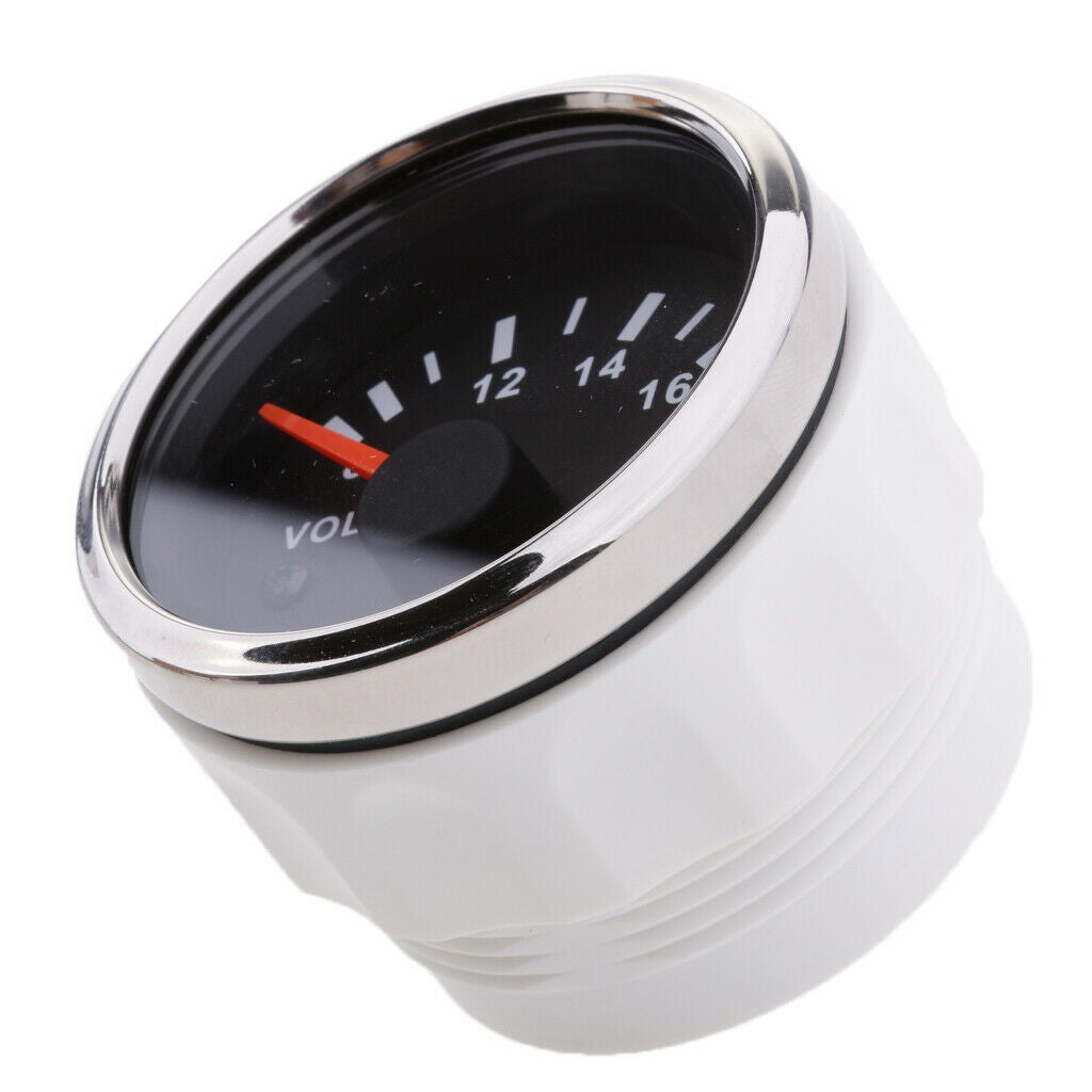 Car Motor 52mm Indicator Volt Voltage Gauge Kit Meter 8-12V