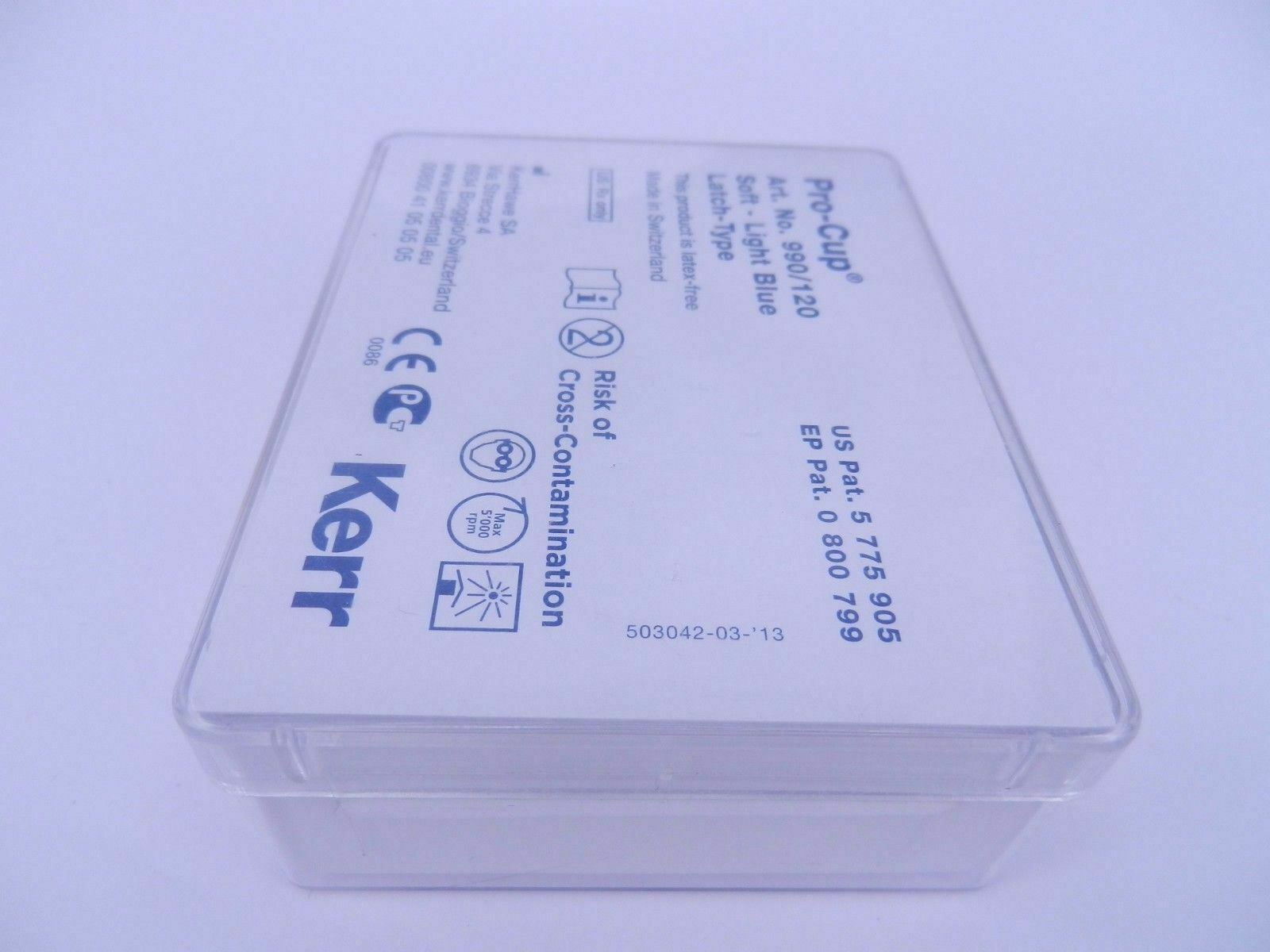 Dental Kerr Pro-Cup Prophy Cups Polishing Latch-Type pack of 120 latex-free