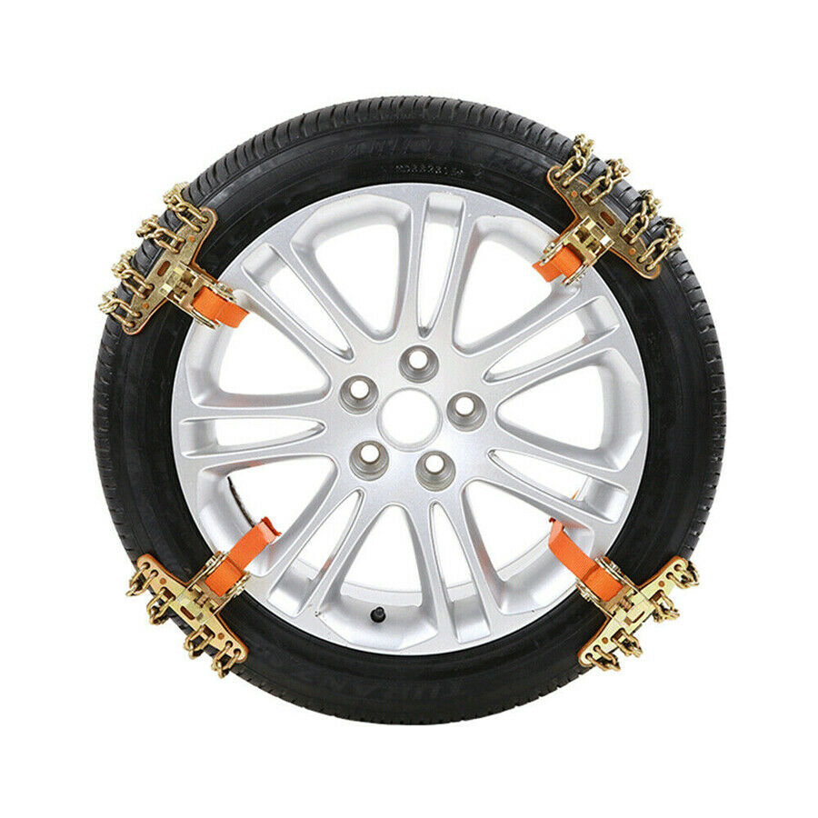 1PCS Wear-resistant Steel Car Snow Chains All Weather For 205--225 Tire Wheel