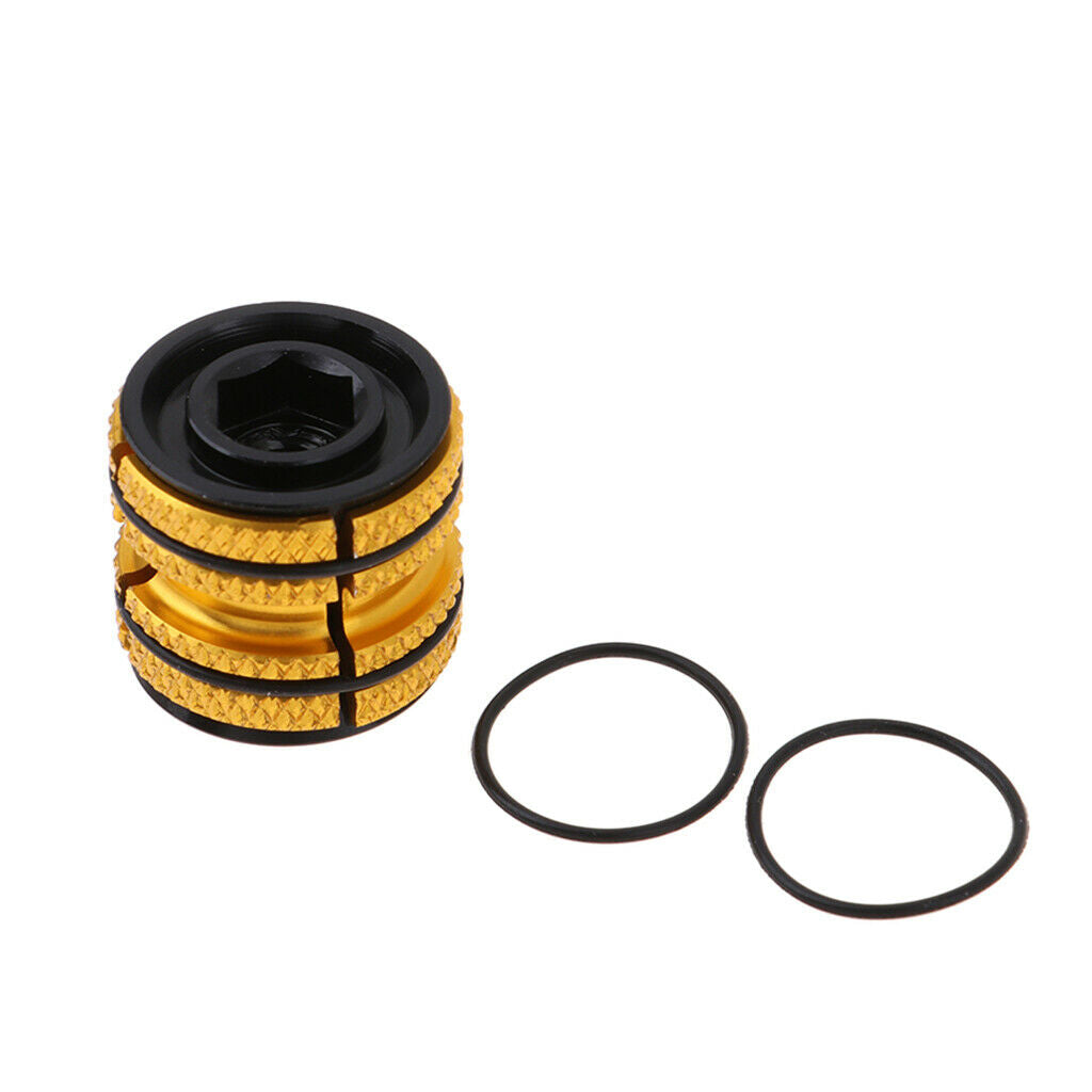 Bike Aluminum Alloy Fork Headset Key 1 1/8 Expander Plug Star Nut  Golden