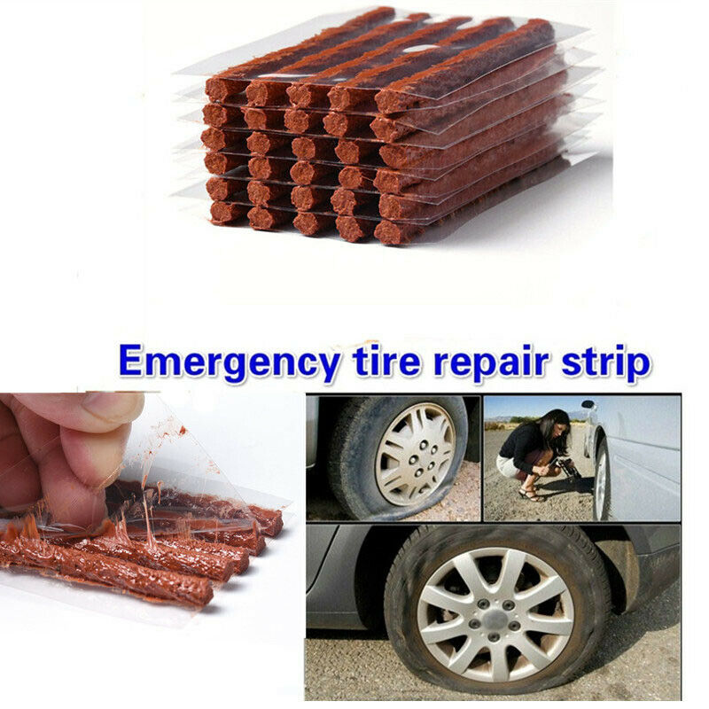New 5PCS/SET Emergency Car Tyre Repair Rubber Strips Stiring Glue Tire Puncture