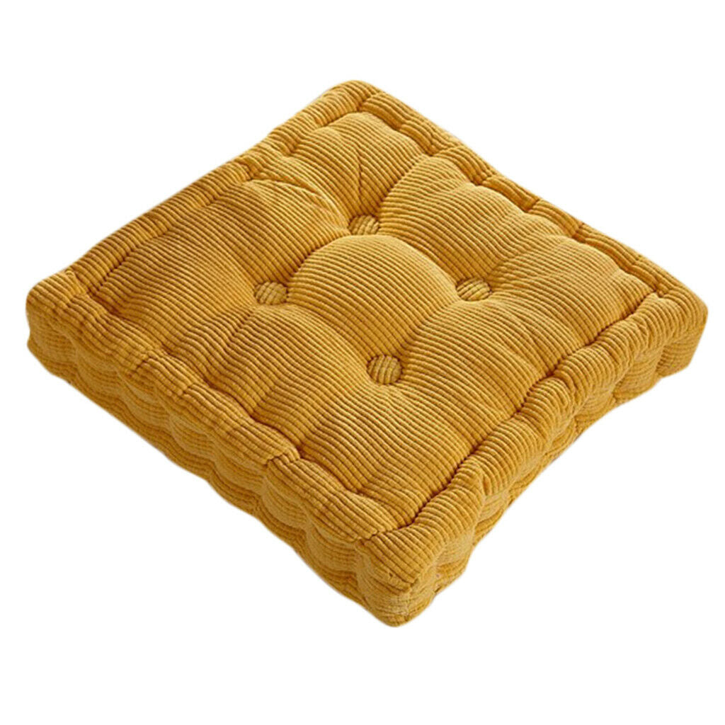 Thickened Chair Cushion Pad Removable Cover for Table Chair -Yellow Pink