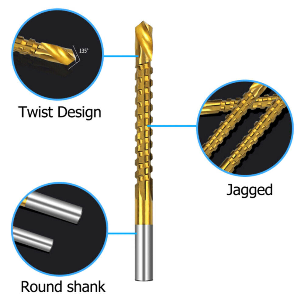 6Pc/set Cobalt Drill Bit Spiral Screw Metric Composite Tap Drill Bit Twist Drill
