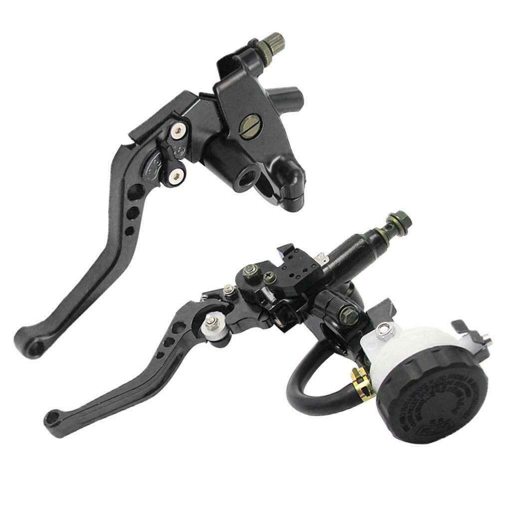 2Pack 7/8'' Front Brake Clutch Master Cylinder Lever Set Assembly Black New