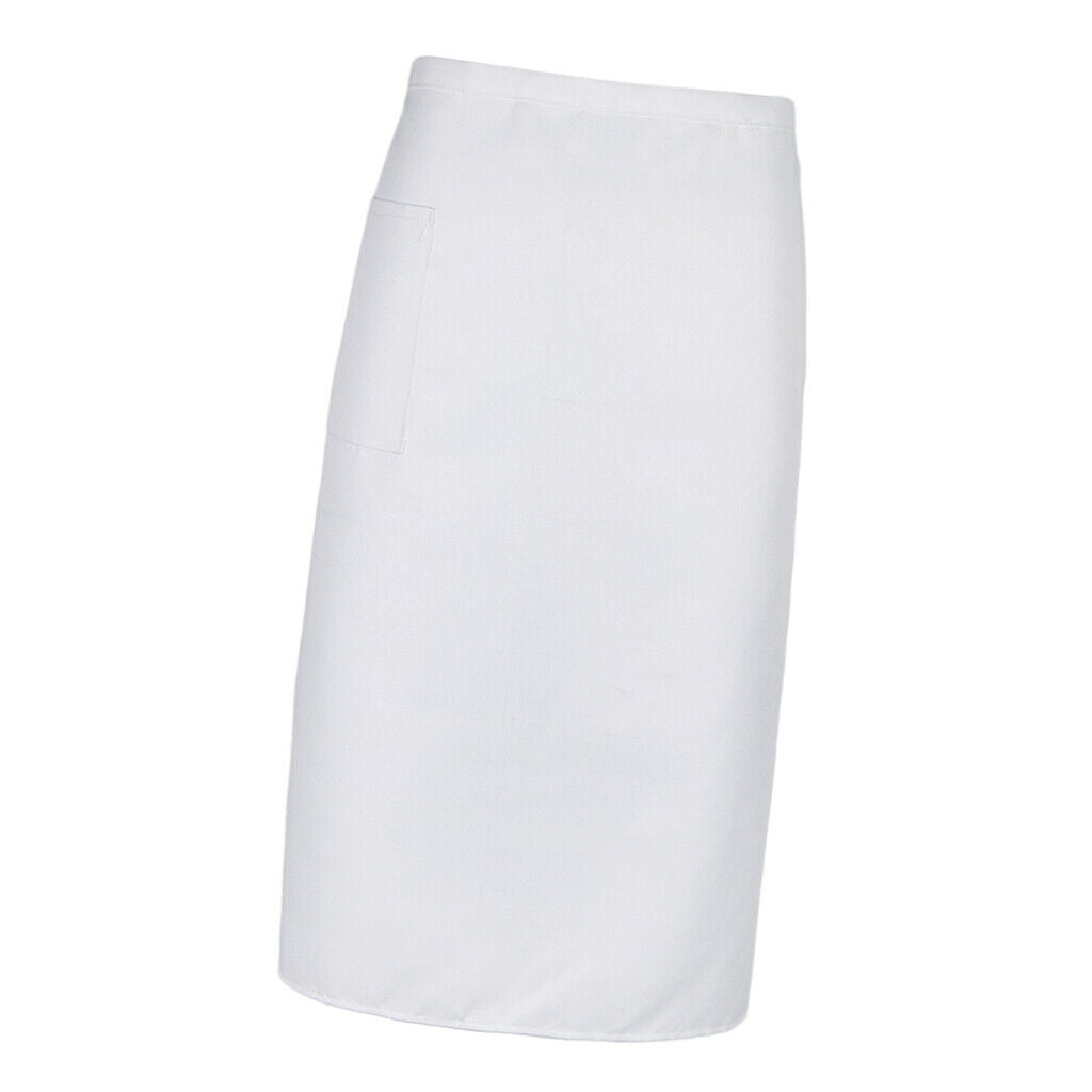 Long Apron Adjustable Hotel Bar Servers Waiters Uniform Apron with Pocket