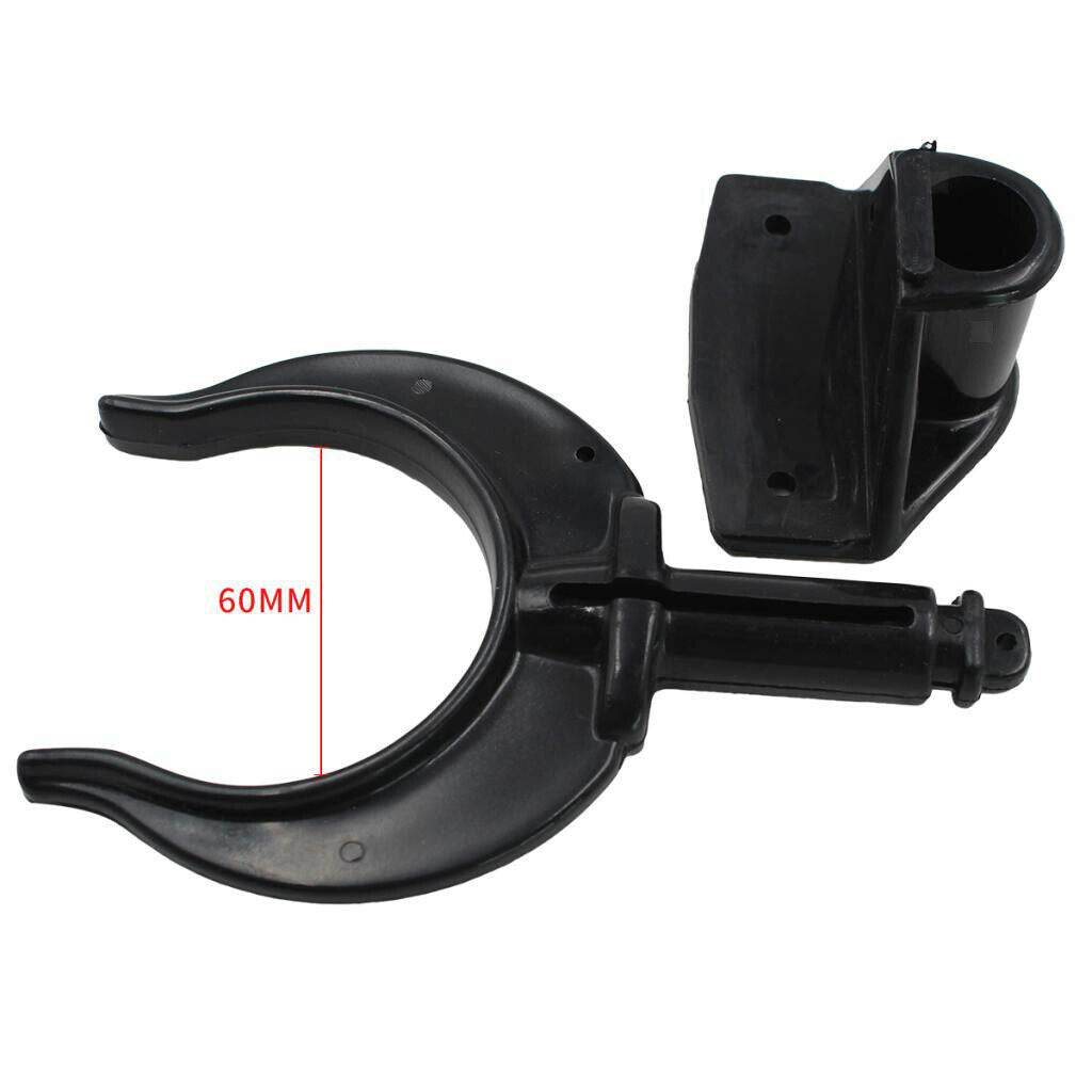 2 Piece Black Plastic Boat Rowing Rack Brackets