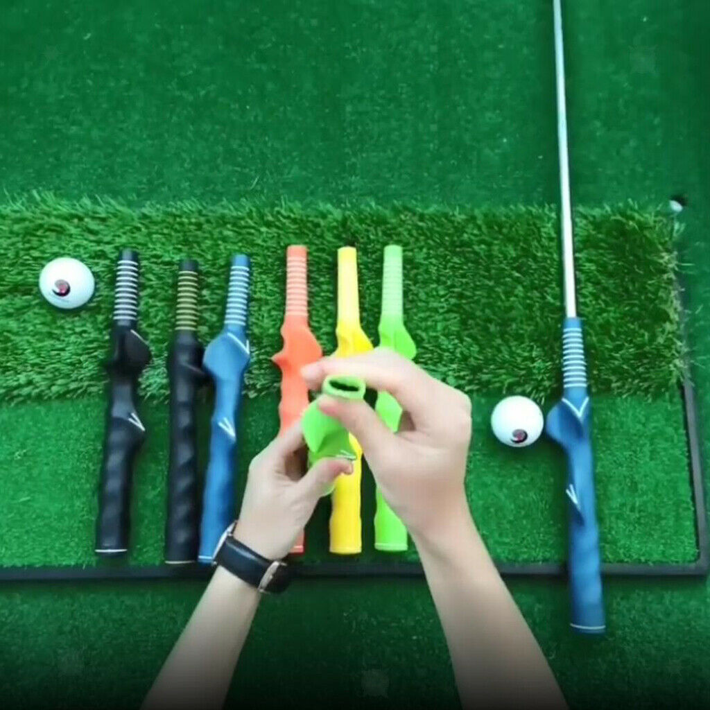 Golf Grip Hand Position Corrector Guide Training Aid Black White 9.15mm