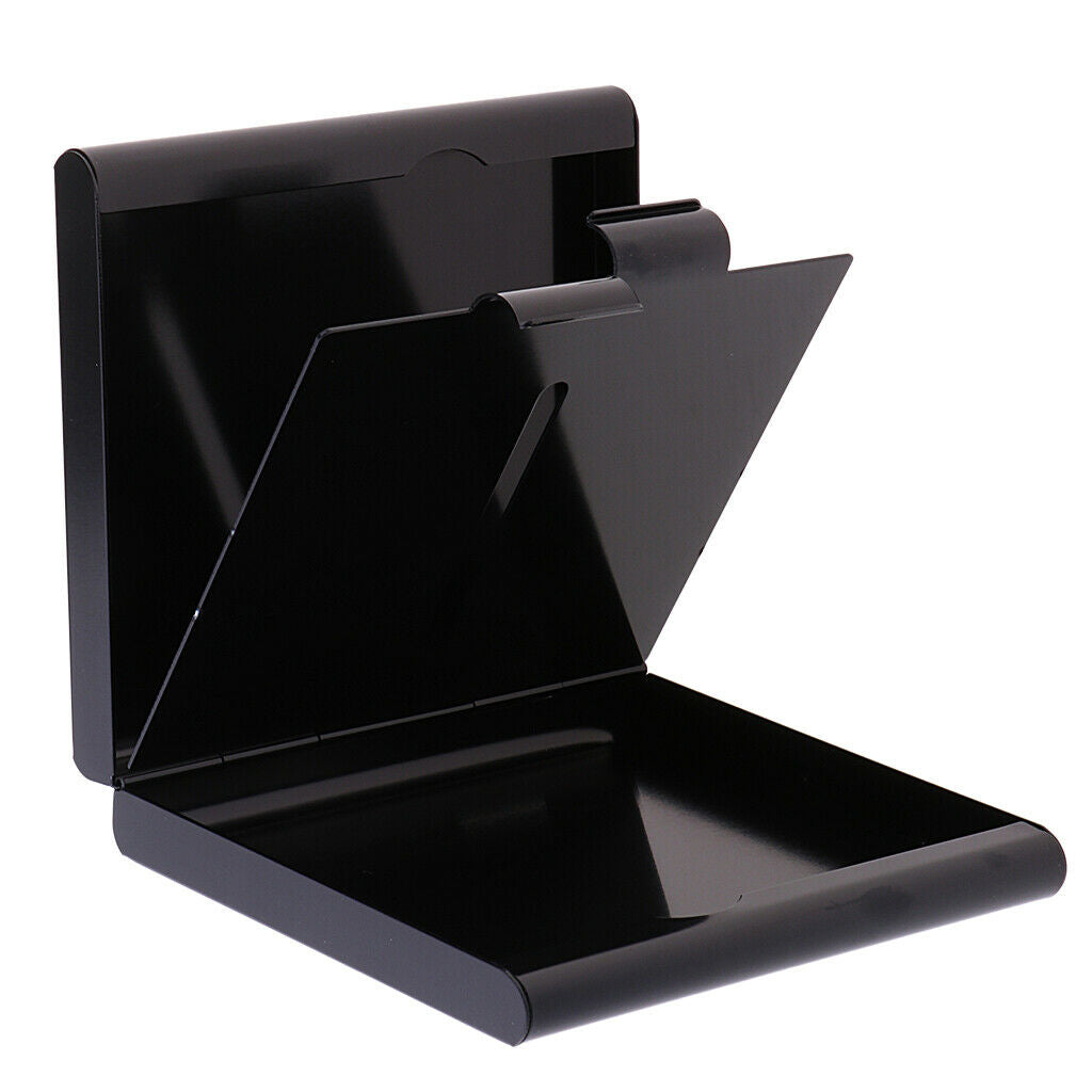 Cigarette Case Metal Box Holder Aluminum Case Double Side Waterproof Black