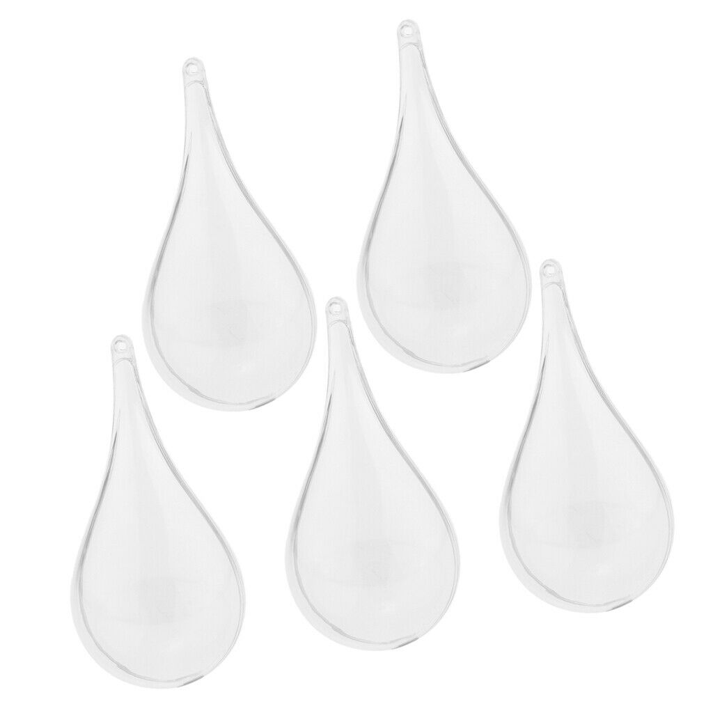 5pcs Clear Fillable Acrylic Dropable Candy Box Christmas   Ball Tree Ornament