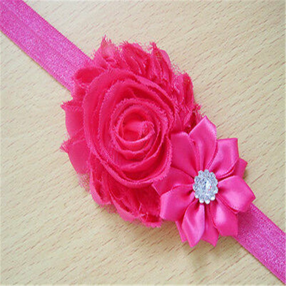 10X/Set Kids Girl Baby Chiffon Toddler Flower Bow Headband Hair Band Headwear*