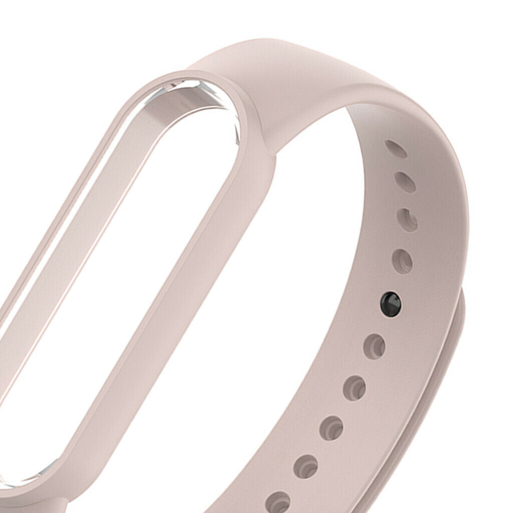 Replacement Silicone Band Watch Strap for  MI Band 5 New Light Pink