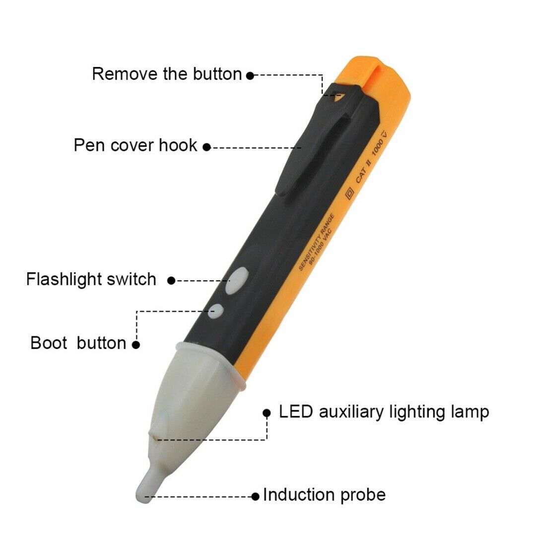 New Non-Contact LCD Electric AC/DC Voltage Alert Detector Tester Sensor Test Pen