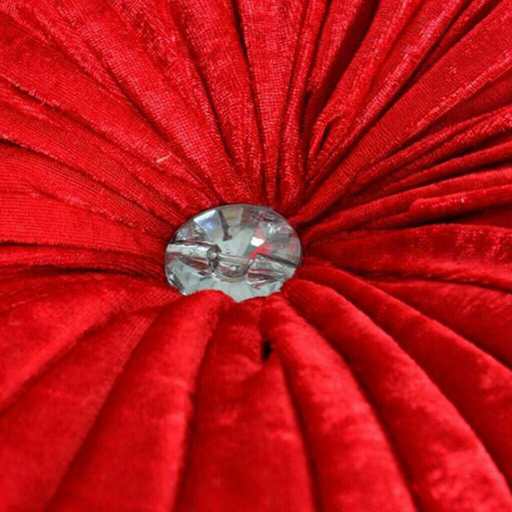 Home Round Floor Cushion Seat Pillow Chair Futon Window Pad Red
