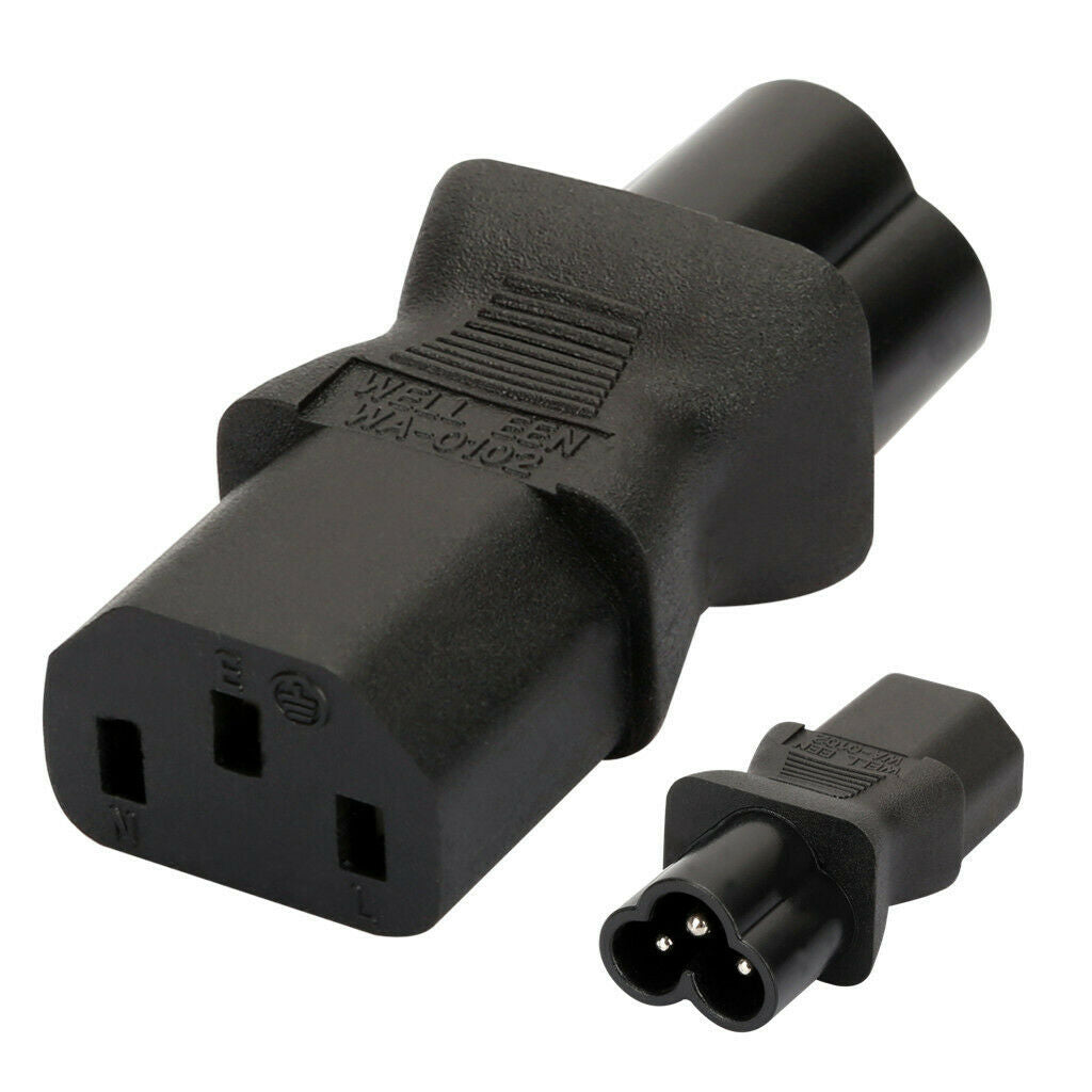 3Pin IEC 320 PDU UPS C13 To C6 Power Plug Adapter Converter Socket NEW HOT