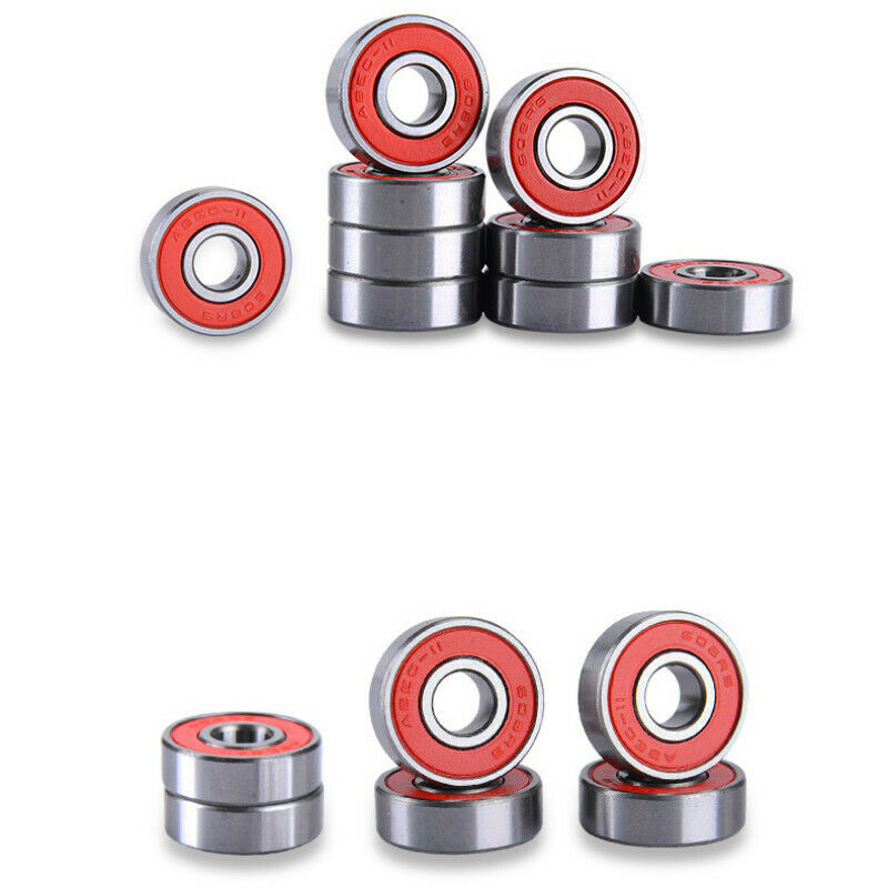 8X Skateboard Bearing Longboard Skate Wheel High-Speed Silent Replace Accessory