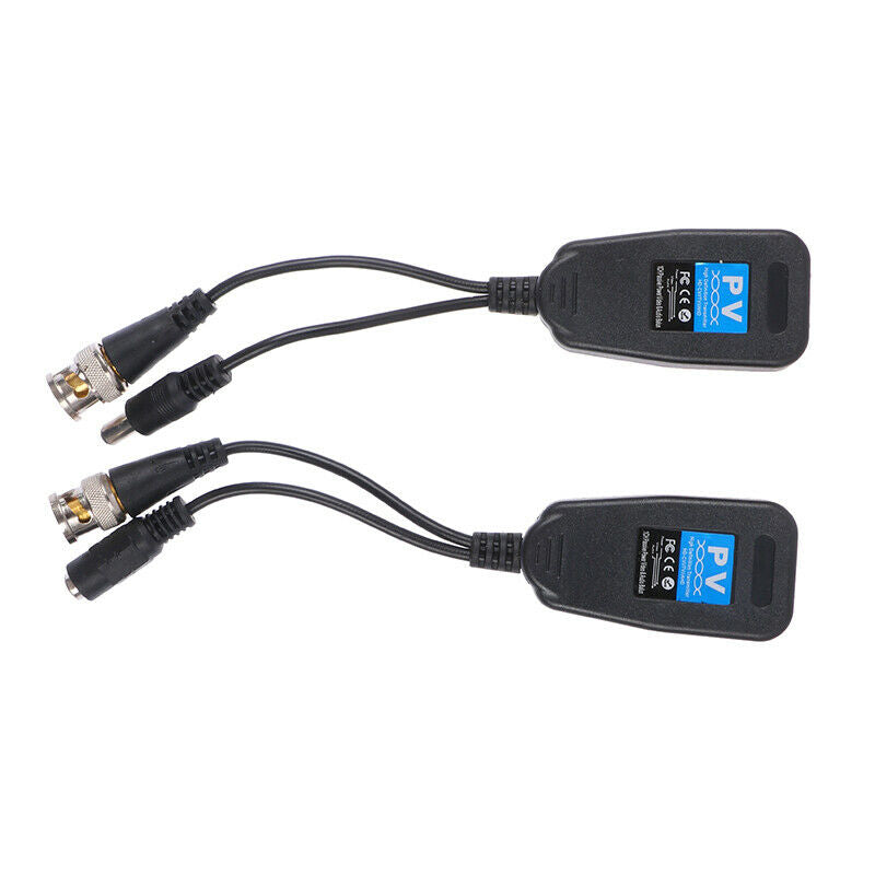 1Pair Video HD Connector Balun Transceiver For Cctv Security Surveillance.l8