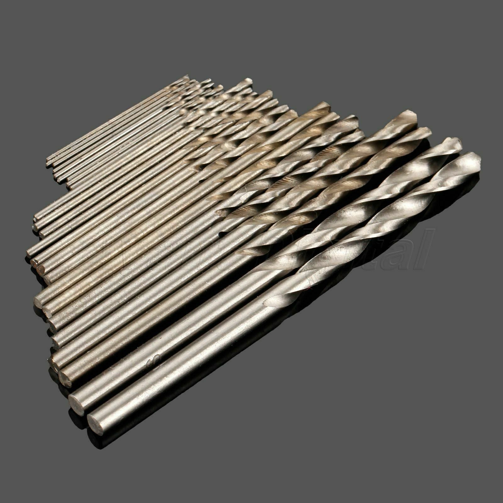 Useful Straight Shank 0.5mm-3.0mm Metric Micro HSS Twist Drill Bits Set 25pcs AD