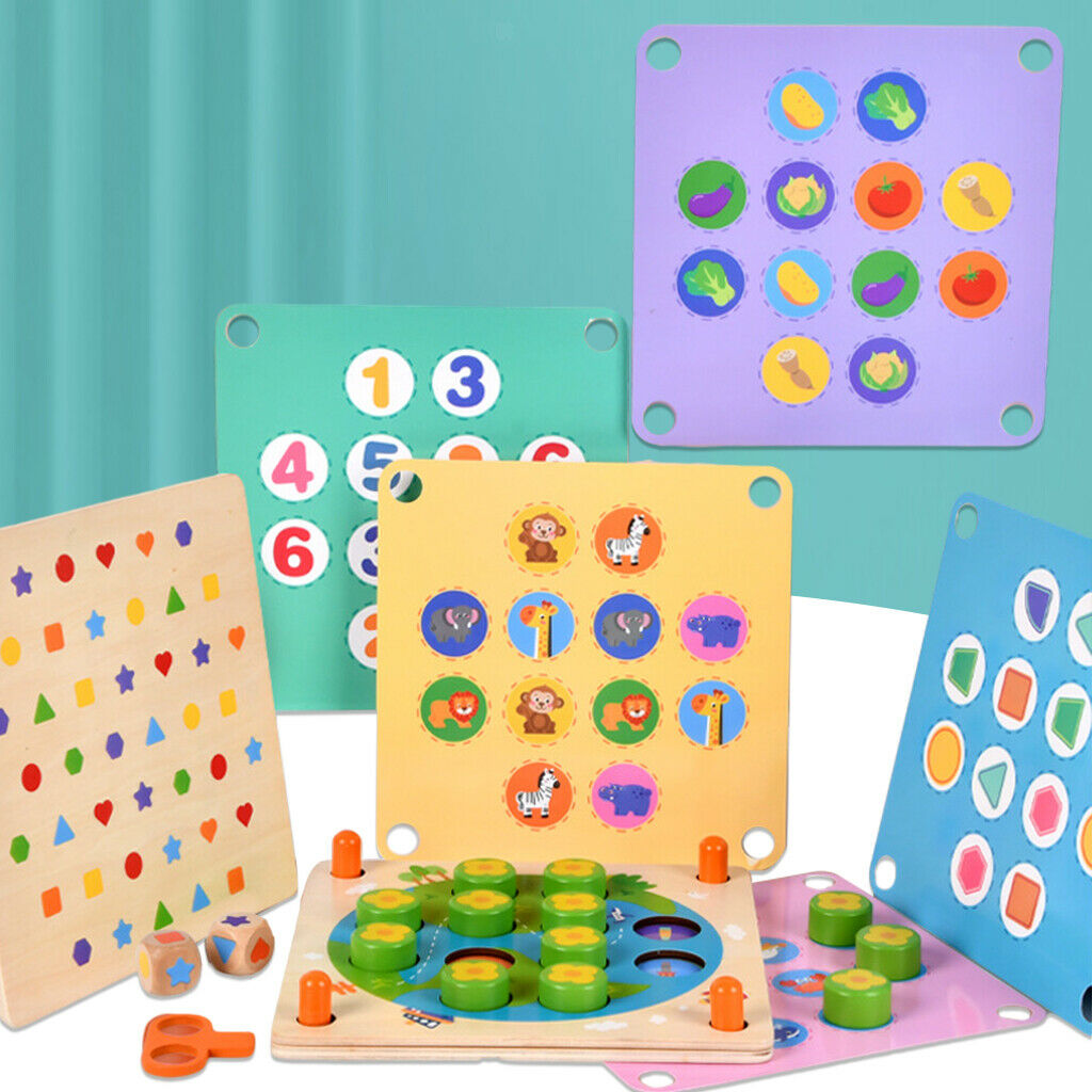 Montessori Memory Matching Game Memory Practice Logic Interaction Toys