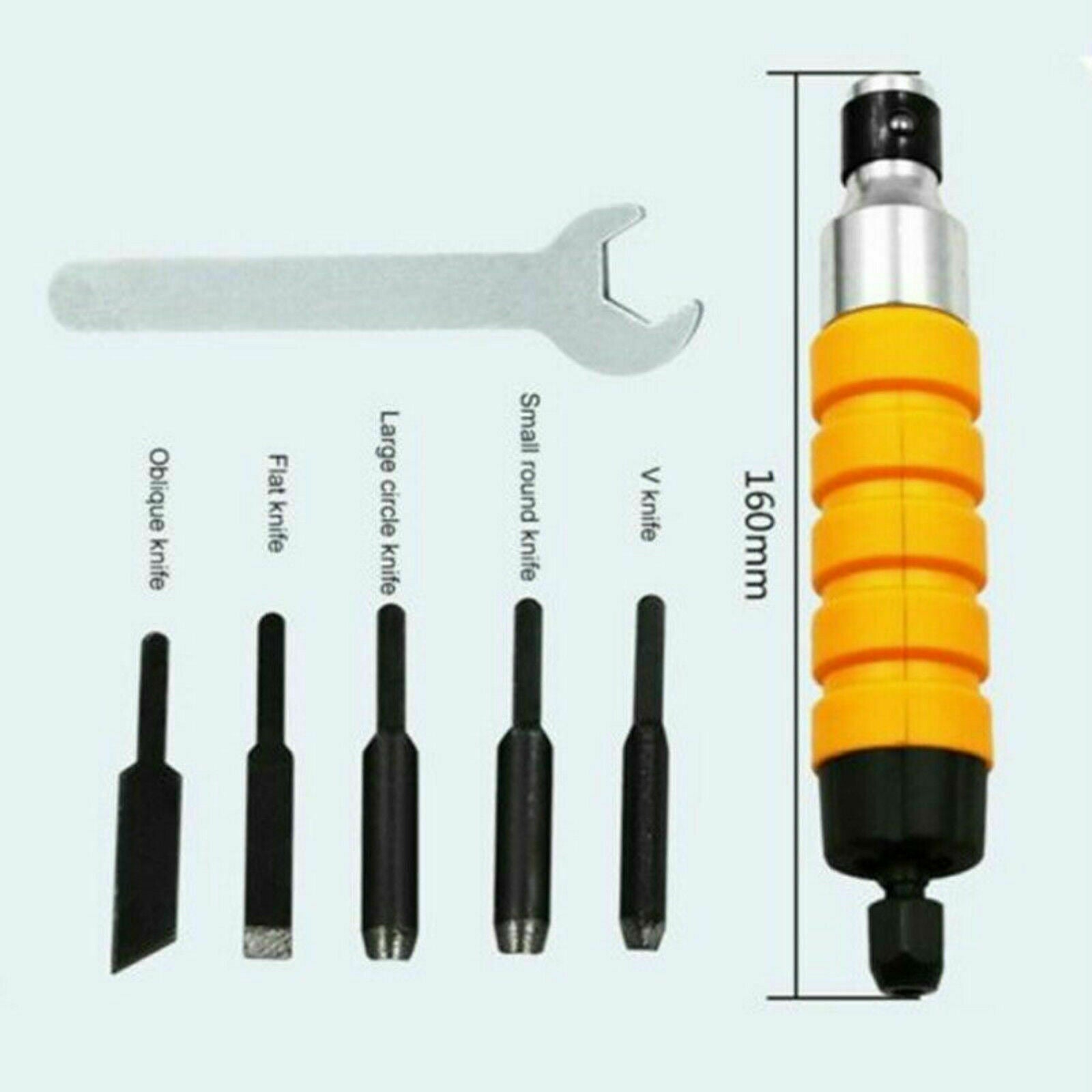 Wood Chisel Carving Knives Wrench Flexible Electric Drill Shaft Hand Tool Set