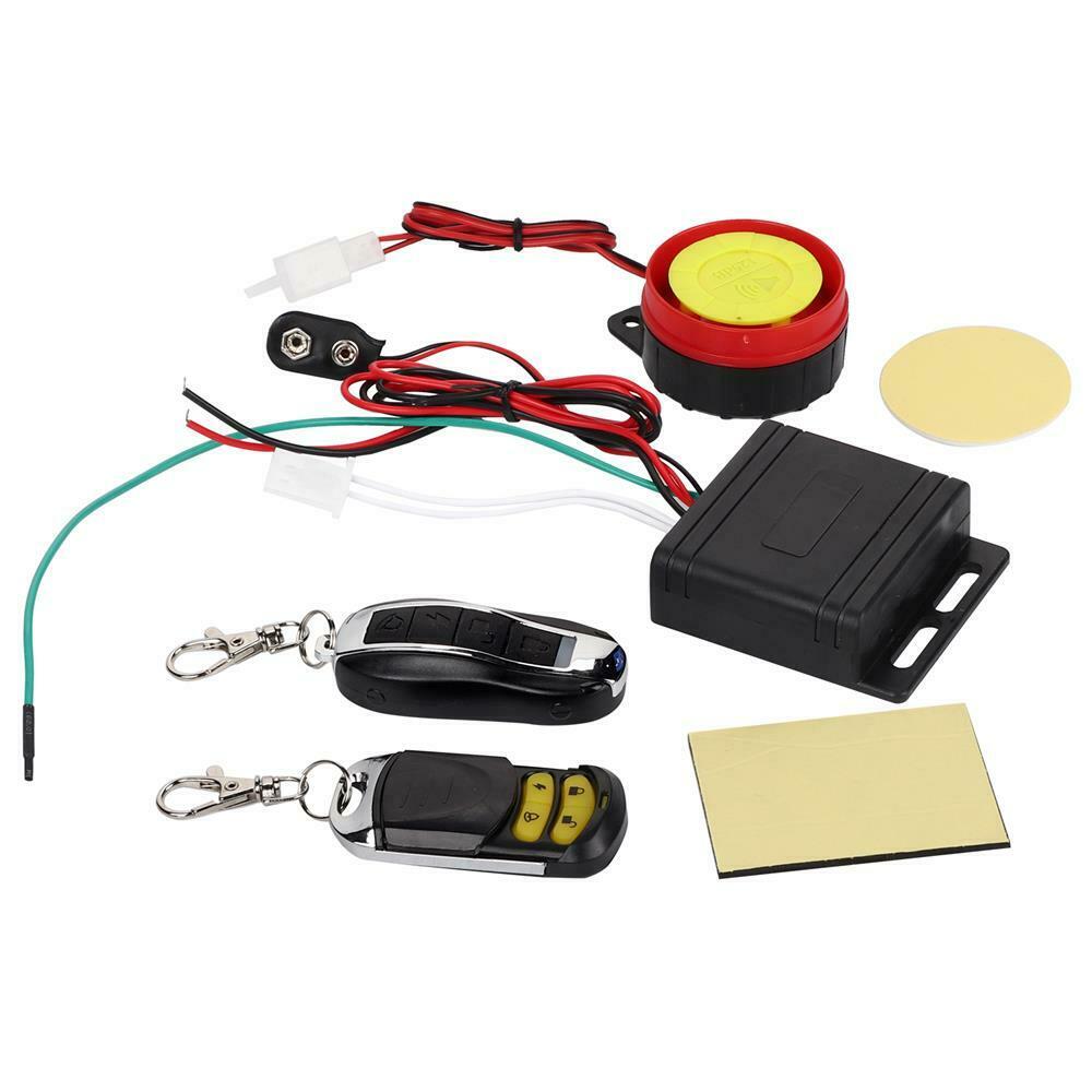 Motorcycle Scooter Anti-theft Security Alarm System 125db Remote Control Shell