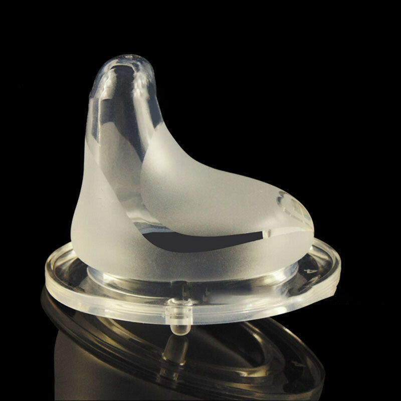 Baby Soft Safety Liquid Silicone Pacifier duckbill For Wide Mouth Milk Bo.l8
