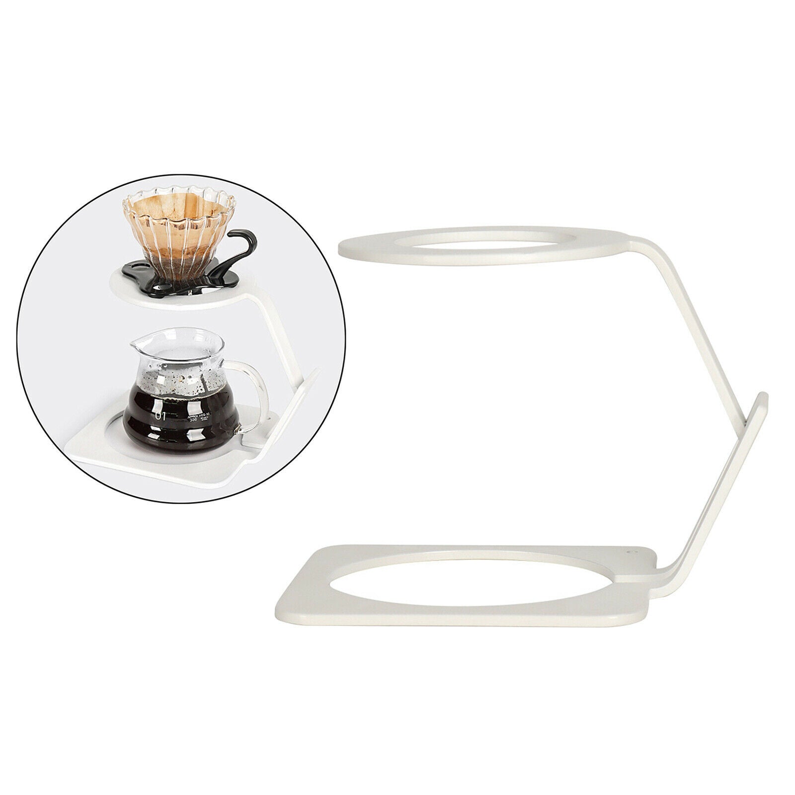 Pour Over Coffee Dripper Holder Stands Height for Home Kitchen